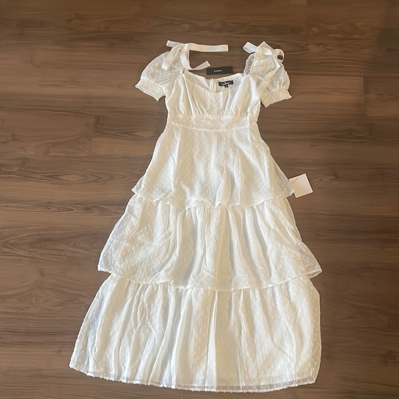 Lulus Always Beside Me Swiss Dot Midi - Picture 3 of 5